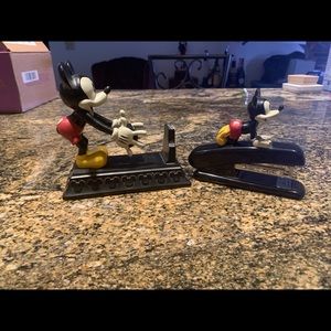 Collectible Mickey Mouse tape dispenser & stapler